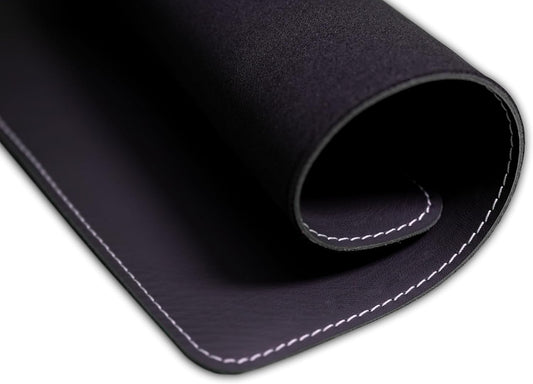 Trim Style – Mauspad Echtleder 32×27 cm – mit Ziernaht & rutschfester Unterseite – Made in Germany